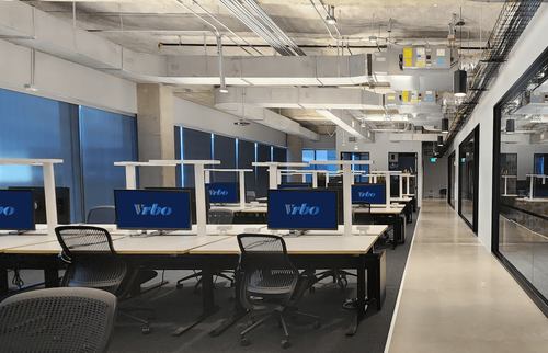tambient lighting in an open office